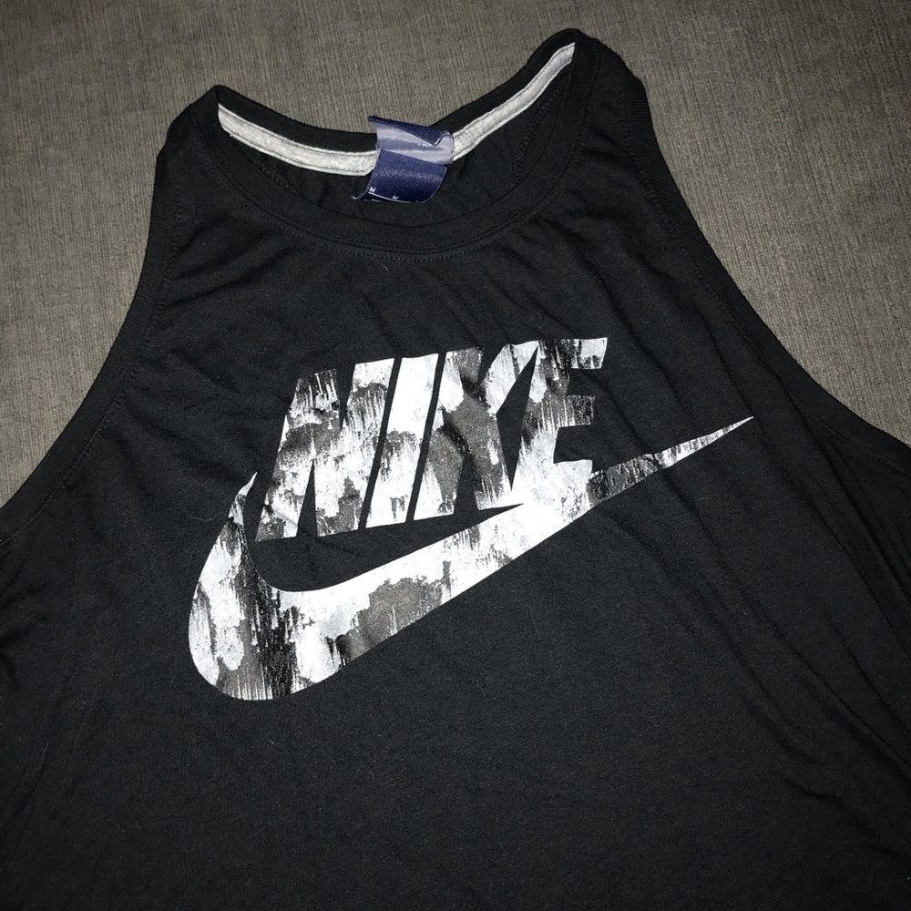 Nike black sports top